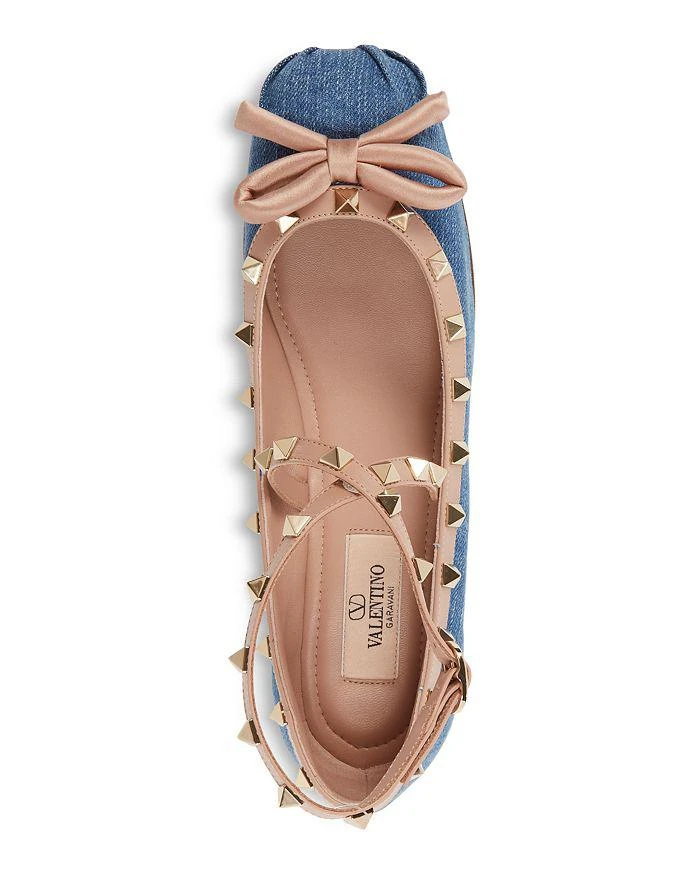 商品Valentino|Women's Embellished Ankle Strap Ballet Flats,价格¥6970,第4张图片详细描述