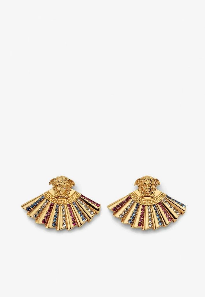 商品Versace|The Fan Medusa Earrings with Swarovski Crystals,价格¥2943,第1张图片