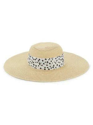 商品Karl Lagerfeld Paris|Mesh Straw Boat Hat,价格¥120,第2张图片详细描述