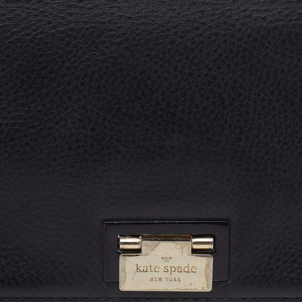 商品[二手商品] Kate Spade|Kate Spade Black Leather And Suede Magnolia Park Top Handle Bag,价格¥1053,第5张图片详细描述