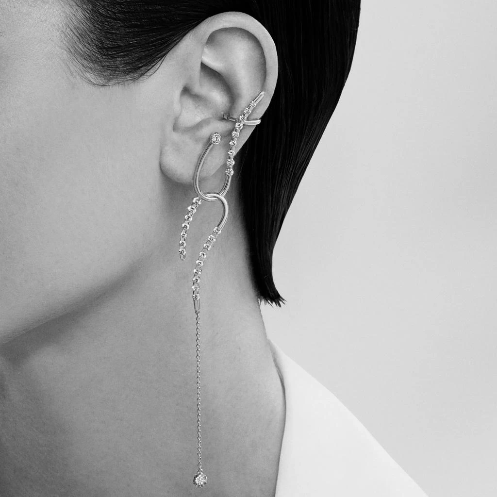 商品AME|Âme Q 18K White Gold, Lab-Grown Diamond 1.70ct. tw. Double Ear Cuff (Left),价格¥32012,第2张图片详细描述