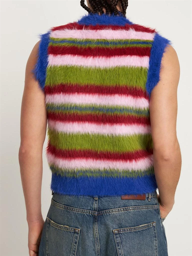 商品Jaded London|Multi Stripe Fuzzy Knit Vest,价格¥354,第2张图片详细描述