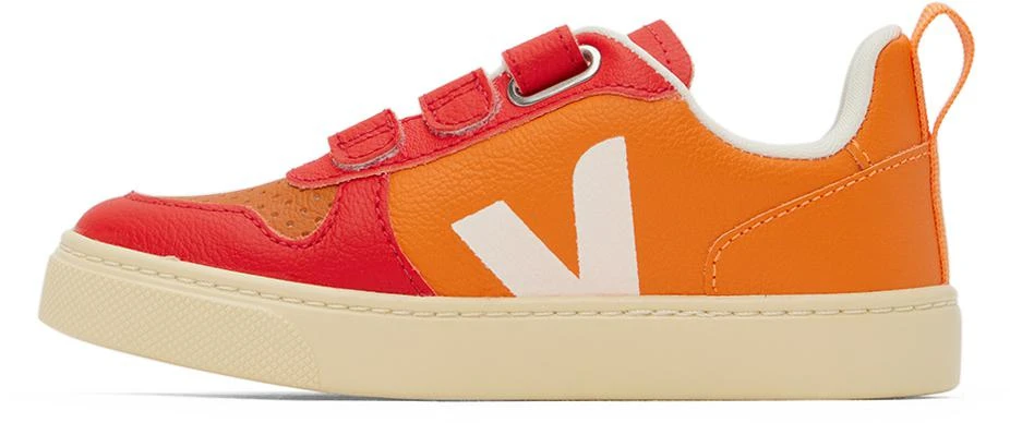 商品Veja|Kids Red & Orange V-10 Sneakers,价格¥398,第3张图片详细描述