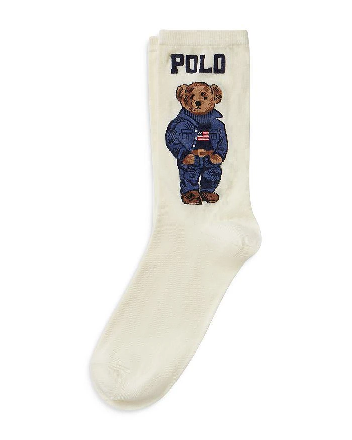 商品Ralph Lauren|Americana Bear Socks,价格¥105,第2张图片详细描述