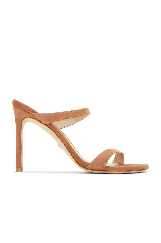 商品Stuart Weitzman|Aleena 100 Sandal In Cappucino,价格¥1858,第1张图片