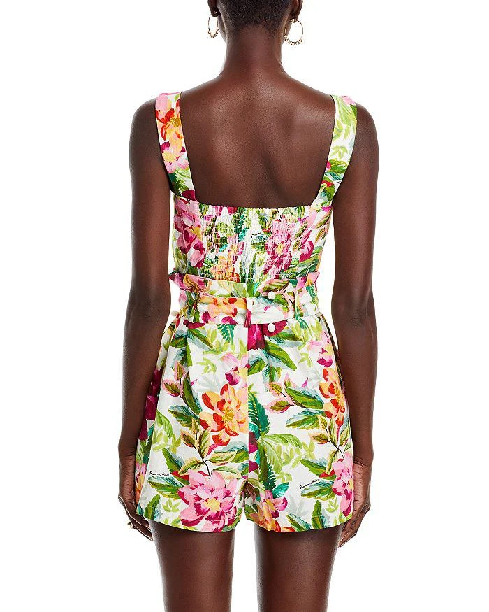 商品Farm Rio|Painted Flowers Sleeveless Romper - Exclusive,价格¥424,第4张图片详细描述