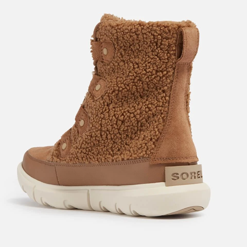 商品SOREL|SOREL EXPLORER II JOAN FAUX SHEARLING AND LEATHER BOOTS,价格¥458,第3张图片详细描述
