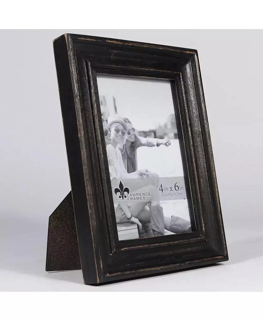 商品Lawrence Frames|Durham Weathered Black Wood Picture Frame - 4" x 6",价格¥103,第2张图片详细描述