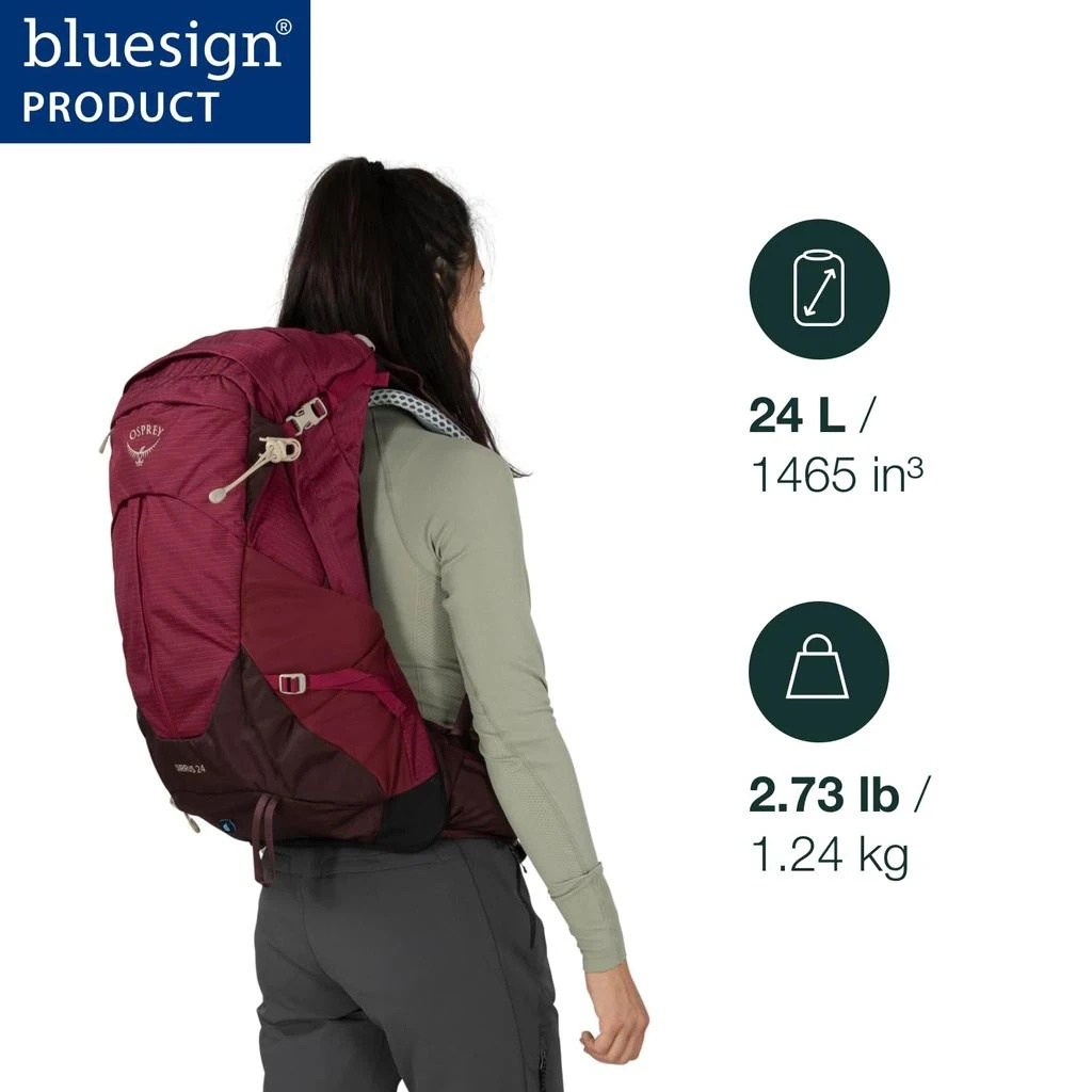 商品Osprey|Osprey Sirrus 24L Women's Hiking Backpack, Succulent Green,价格¥1224,第2张图片详细描述