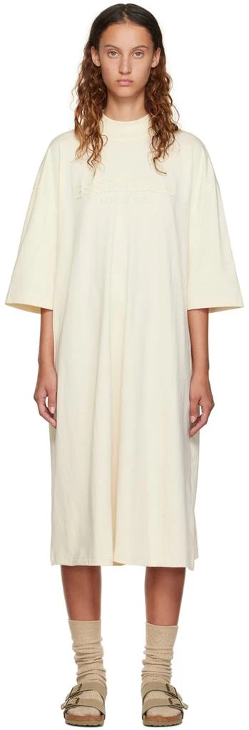 商品Essentials|Off-White Short Sleeve Midi Dress,价格¥221,第1张图片