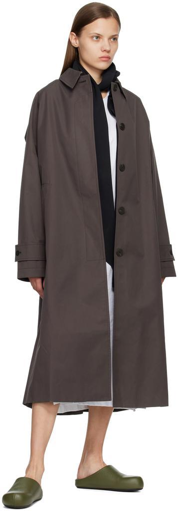 商品Studio Nicholson|Brown Holin Coat,价格¥4777,第6张图片详细描述