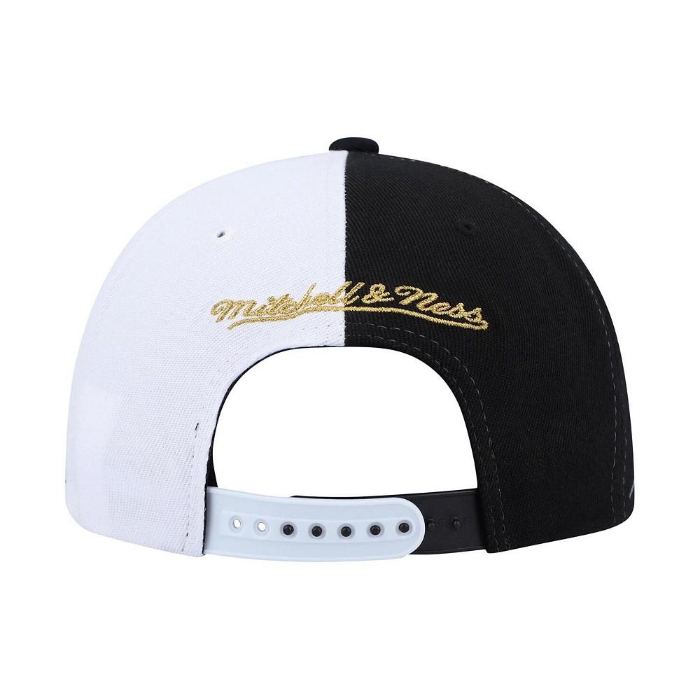 Men's Black and White Brooklyn Nets Diamond Cut Snapback Hat商品第3张图片规格展示