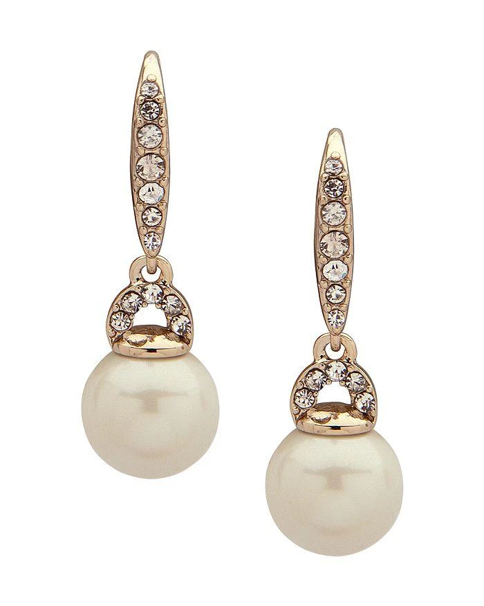 商品Ralph Lauren|Lauren Pavé & Imitation Pearl Small Drop Earrings,价格¥261,第1张图片详细描述