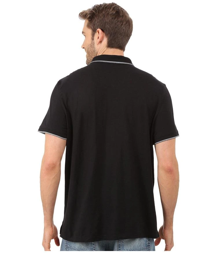 商品Calvin Klein|Liquid Cotton Short Sleeve Slub Tipped Polo,价格¥332,第3张图片详细描述