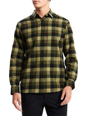 商品Theory|Irving Hunter Plaid Button-Up,价格¥278,第1张图片