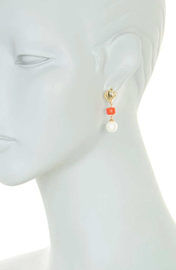 商品ADORNIA|Imitation Pearl Shell Drop Earrings,价格¥150,第2张图片详细描述