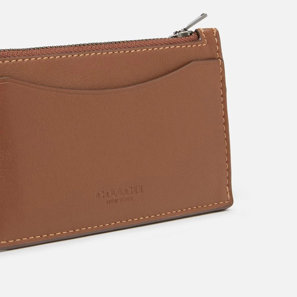 商品Coach|Coach Men's Zip Card Case in Smooth Leather,价格¥560,第3张图片详细描述