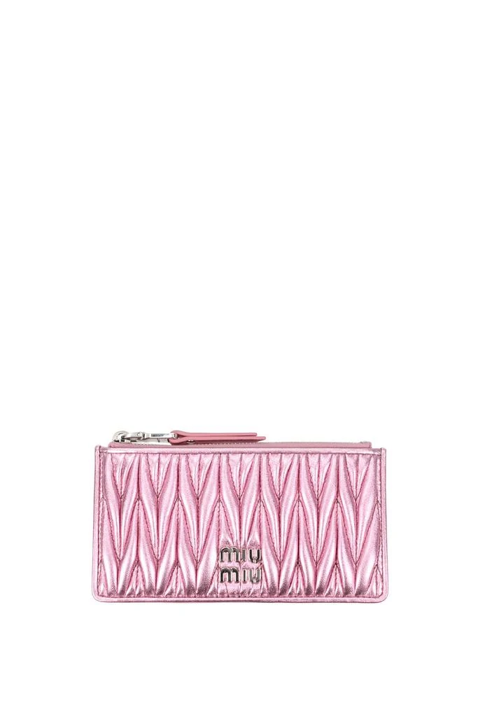 商品Miu Miu|Coin Purses Leather Pink,价格¥1772,第1张图片