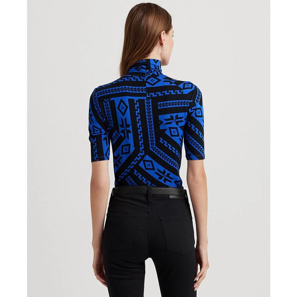 商品Ralph Lauren|Women's Fair Isle Stretch Jersey Turtleneck, Regular and Petite,价格¥357,第2张图片详细描述