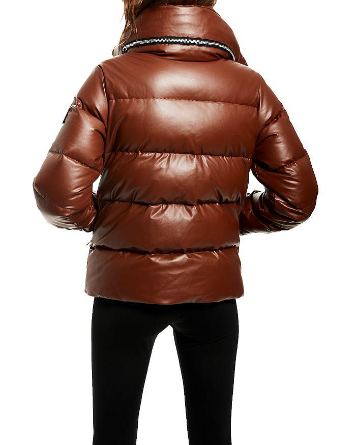 Isabel Faux Leather Puffer Coat商品第2张图片规格展示