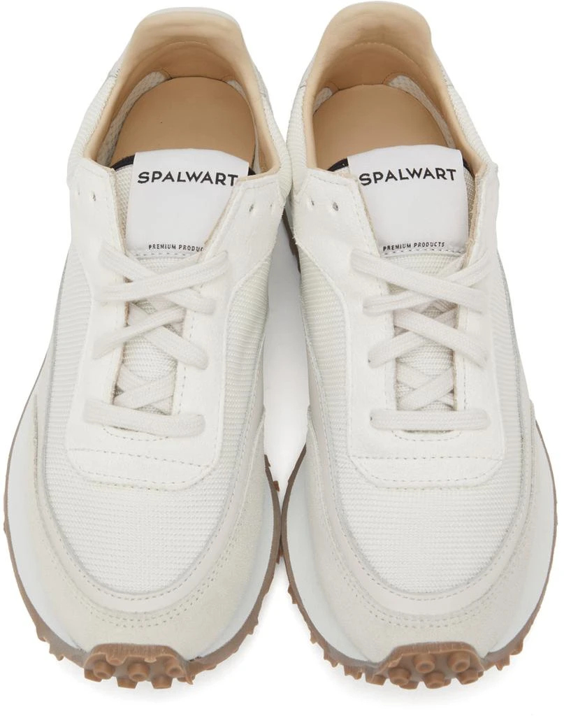 商品Spalwart|Grey & Off-White Tempo Low Mesh Nappa Sneakers,价格¥1826,第5张图片详细描述