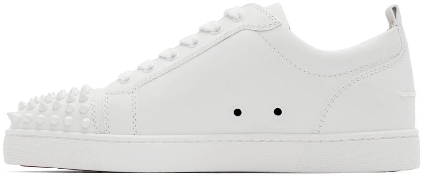 商品Christian Louboutin|White Louis Junior Spikes Sneakers,价格¥4351,第3张图片详细描述