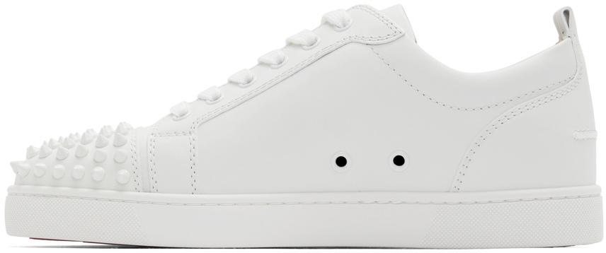 商品Christian Louboutin|White Louis Junior Spikes Sneakers,价格¥5571,第5张图片详细描述