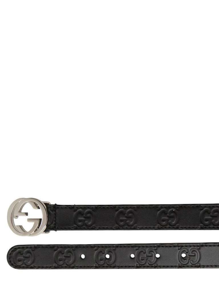 商品Gucci|Embossed Logo Leather Belt,价格¥2100,第1张图片