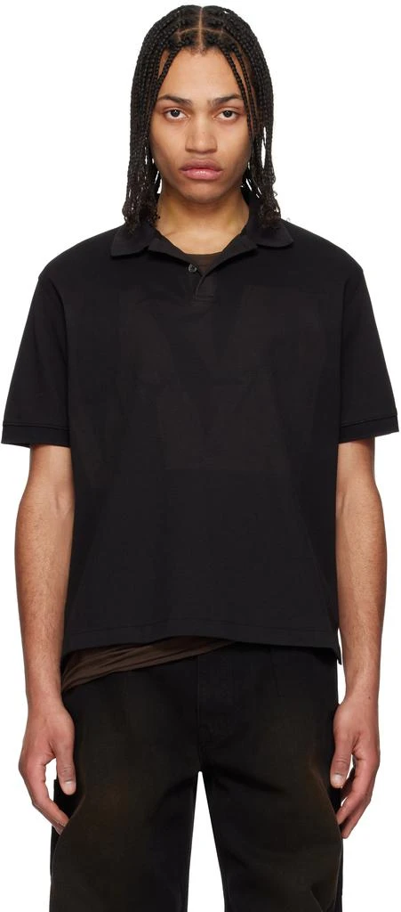 商品JiyongKim|Black Sun-Bleached Pack Polo,价格¥1139,第1张图片