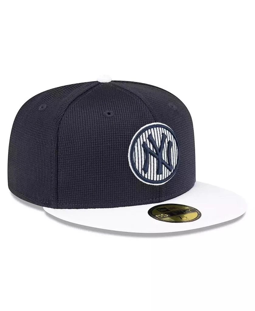 商品New Era|Men's Navy New York Yankees 2024 Batting Practice 59FIFTY Fitted Hat,价格¥356,第4张图片详细描述