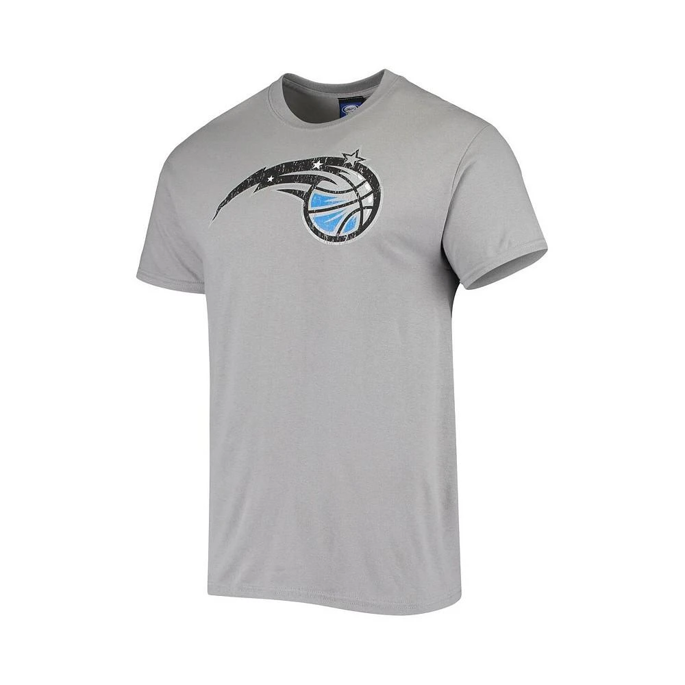 商品Concepts Sport|Men's Gray, Heathered Charcoal Orlando Magic Pitch T-shirt and Shorts Set,价格¥327,第3张图片详细描述