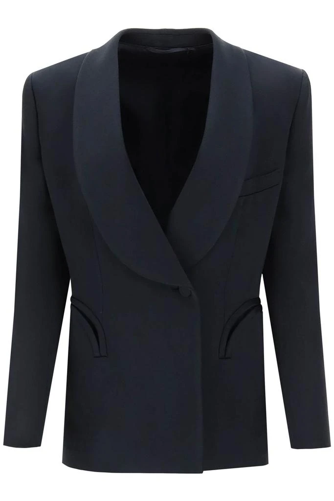 商品BLAZÉ MILANO|'heart smoking novalis' double-breasted blazer in crepe satin,价格¥4188,第1张图片