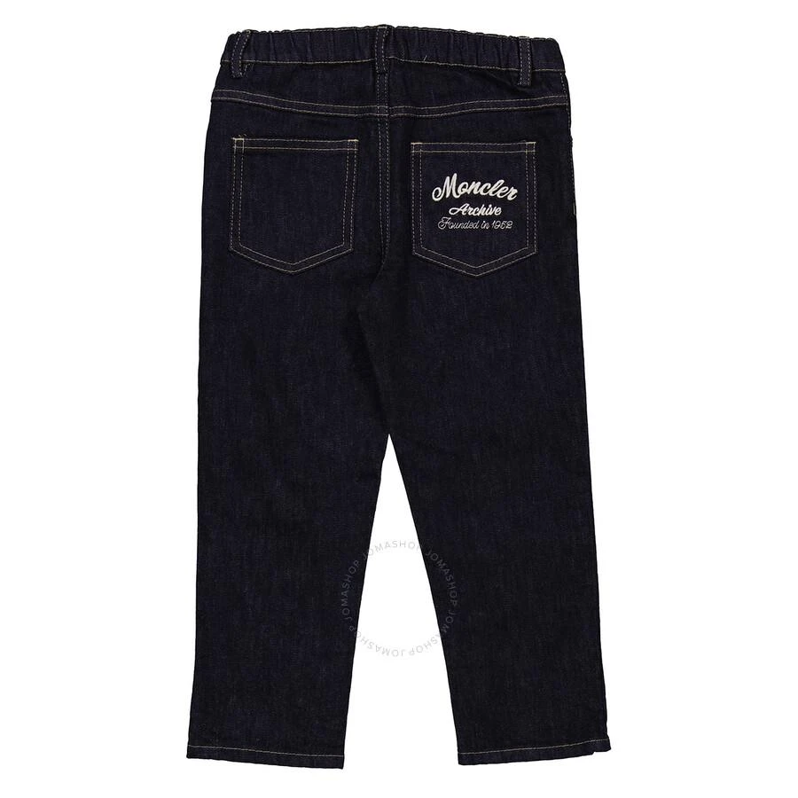 商品Moncler|Kids Embroidered Straight-Leg Denim Jeans,价格¥1102,第2张图片详细描述