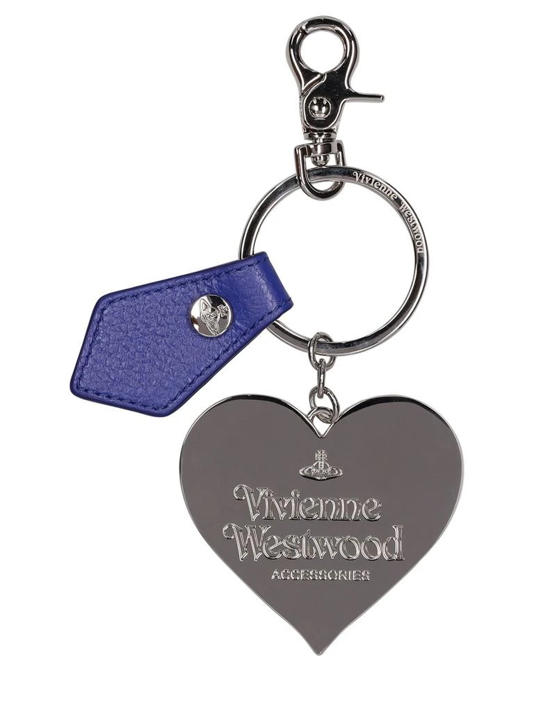 商品Vivienne Westwood|Grain Leather Mirror Heart Key Holder,价格¥700,第1张图片详细描述