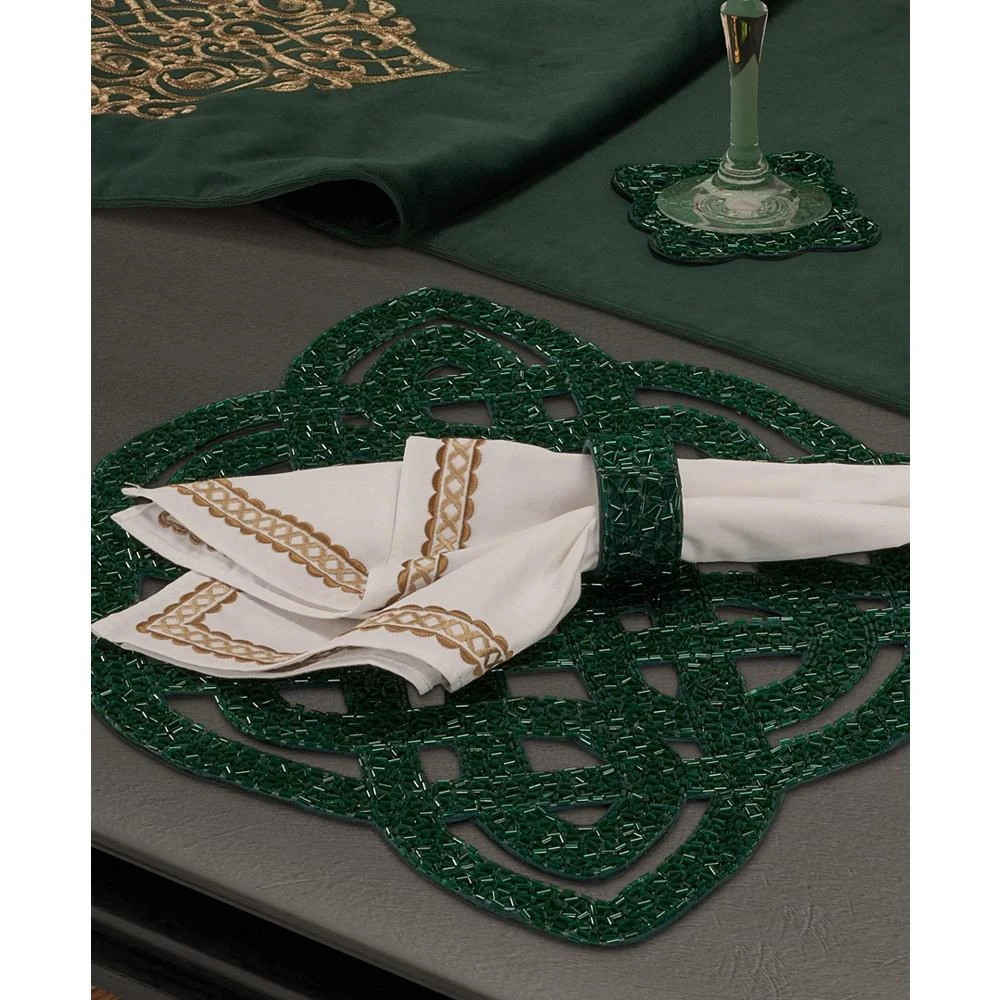 商品J Queen New York|Sparkle Napkin Ring 4 Piece Set,价格¥635,第3张图片详细描述