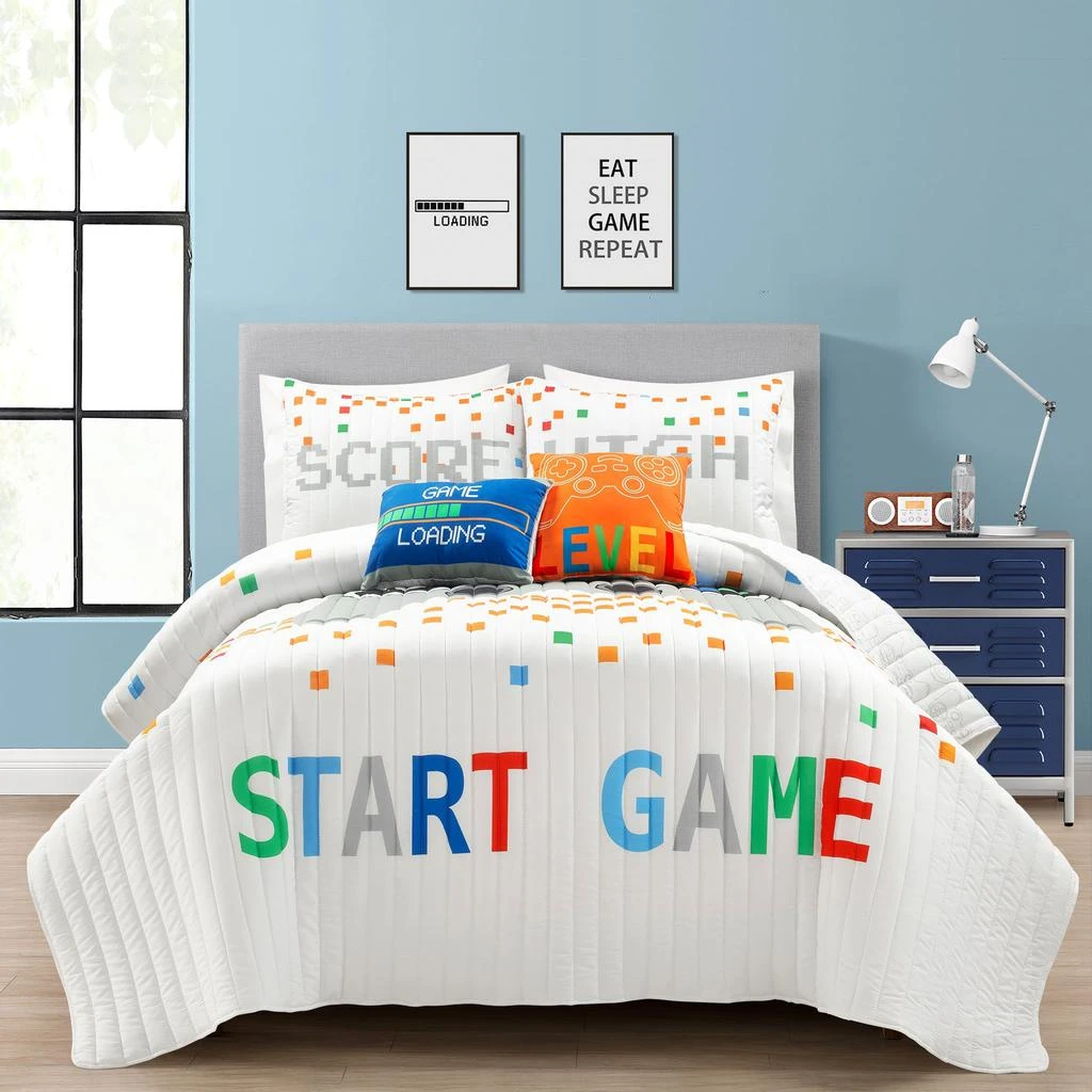 商品Lush Decor|Video Games Reversible Oversized Quilt 4Pc Set,价格¥978,第1张图片