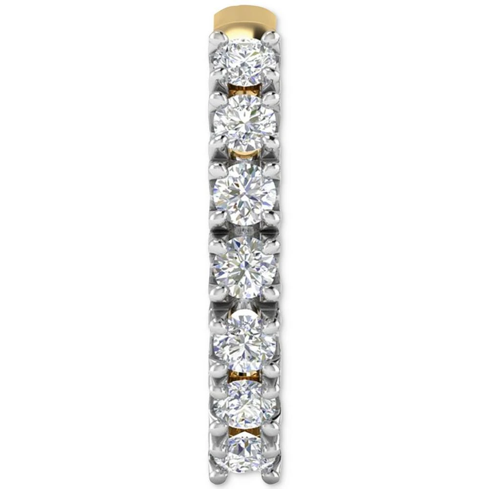 商品Macy's|Diamond Extra Small Single Hoop Earring (1/8 ct. t.w.) in 14k Gold,价格¥1652,第3张图片详细描述