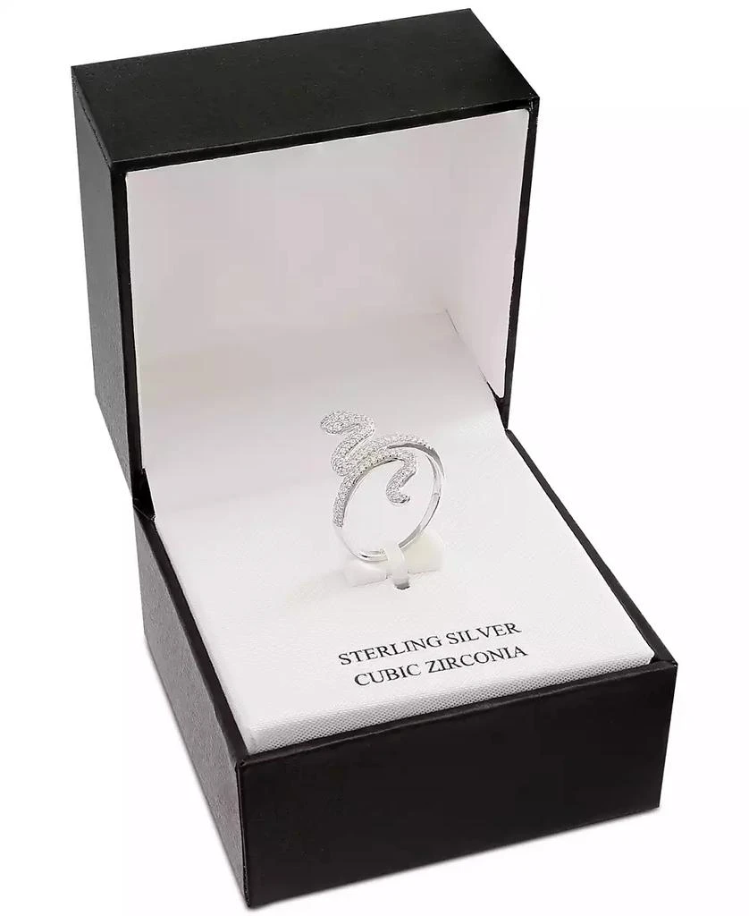 商品Giani Bernini|Cubic Zirconia Snake Ring in Sterling Silver, Created for Macy's,价格¥187,第2张图片详细描述