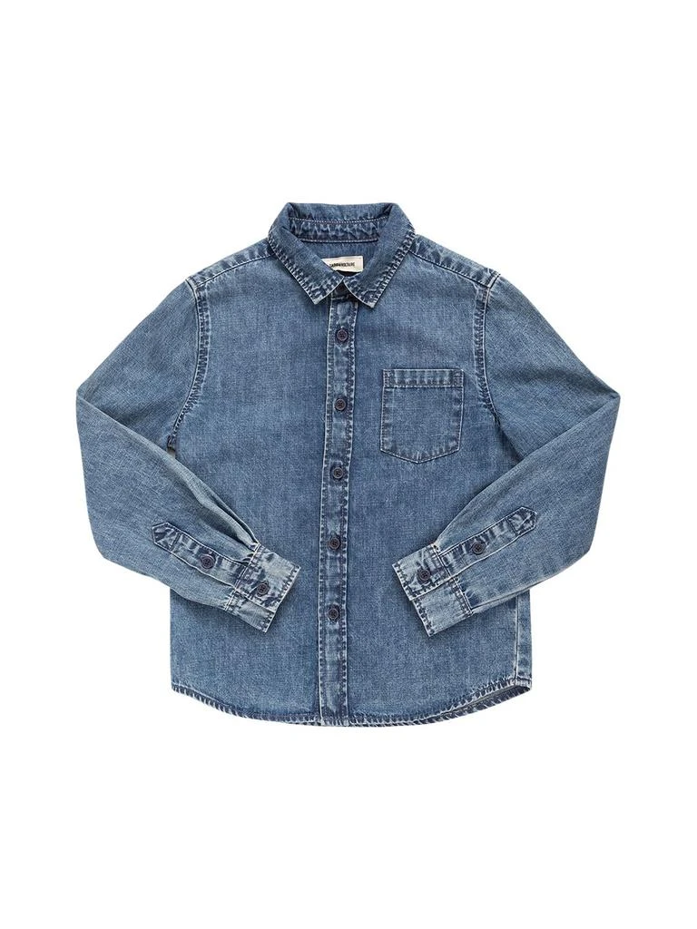 商品Zadig&Voltaire|Printed Cotton Denim Shirt,价格¥577,第2张图片详细描述