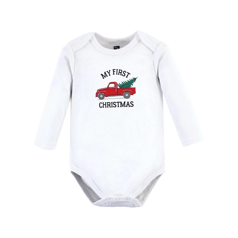 商品Hudson|Baby Girls and Boys Cotton Long-Sleeve Bodysuits, Pack of 5,价格¥166,第3张图片详细描述