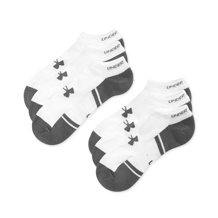 商品Under Armour|Men's Resistor II No-Show Socks 6-Pack,价格¥168,第1张图片