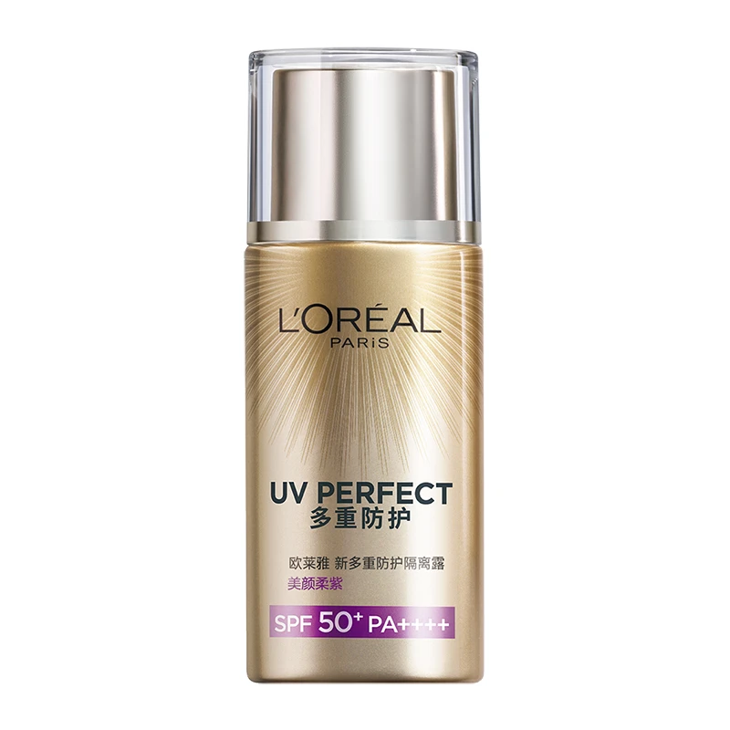 商品L'Oreal Paris|欧莱雅 多重防护隔离露 SPF50 PA++++ 40ml 美颜柔紫脸部提亮肤色补水保湿滋润防晒霜,价格¥205,第1张图片