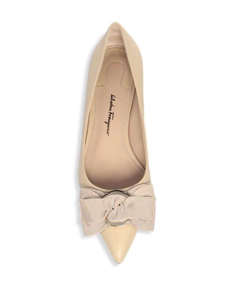 商品Salvatore Ferragamo|Talla Bow Leather Flats,价格¥1861,第4张图片详细描述