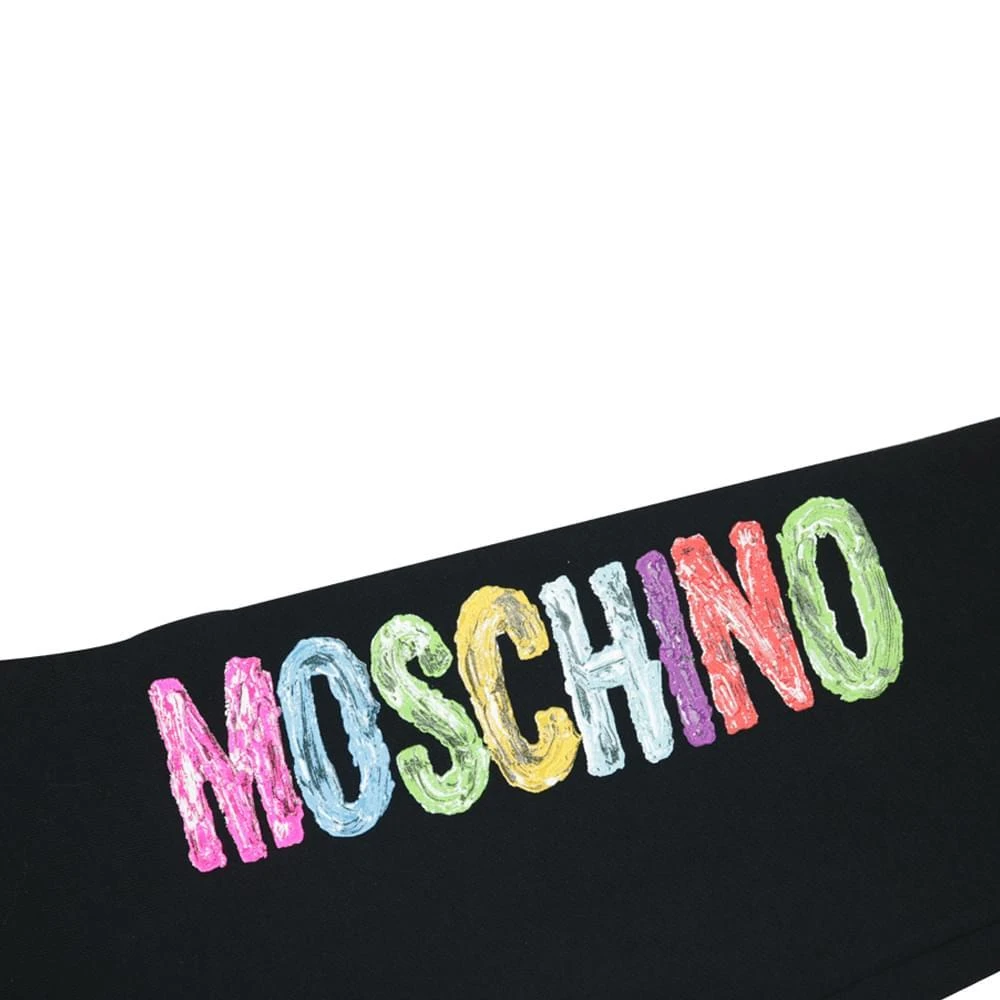 商品Moschino|Black Multicoloured Logo Joggers,价格¥388,第3张图片详细描述