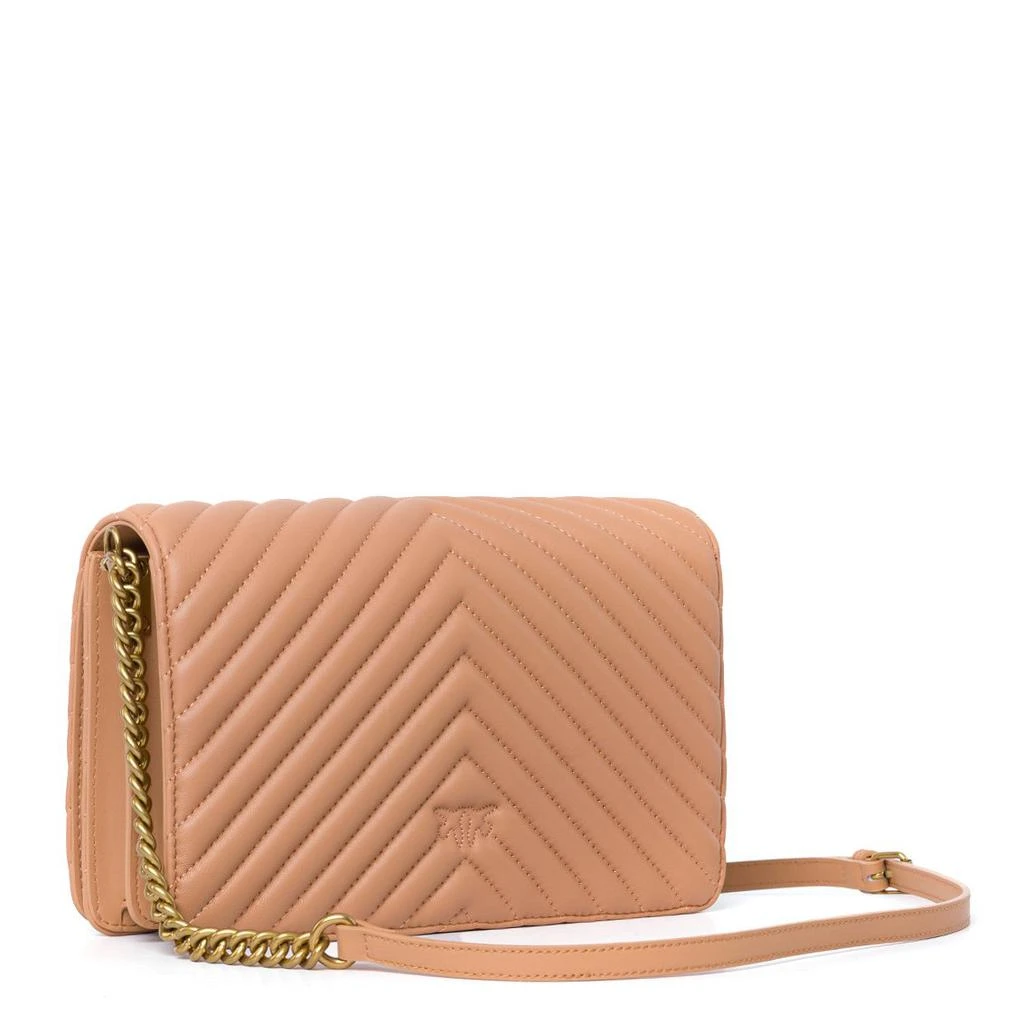 商品PINKO|Pinko Classic Love Click Chevron Quilted Crossbody Bag,价格¥3052,第2张图片详细描述