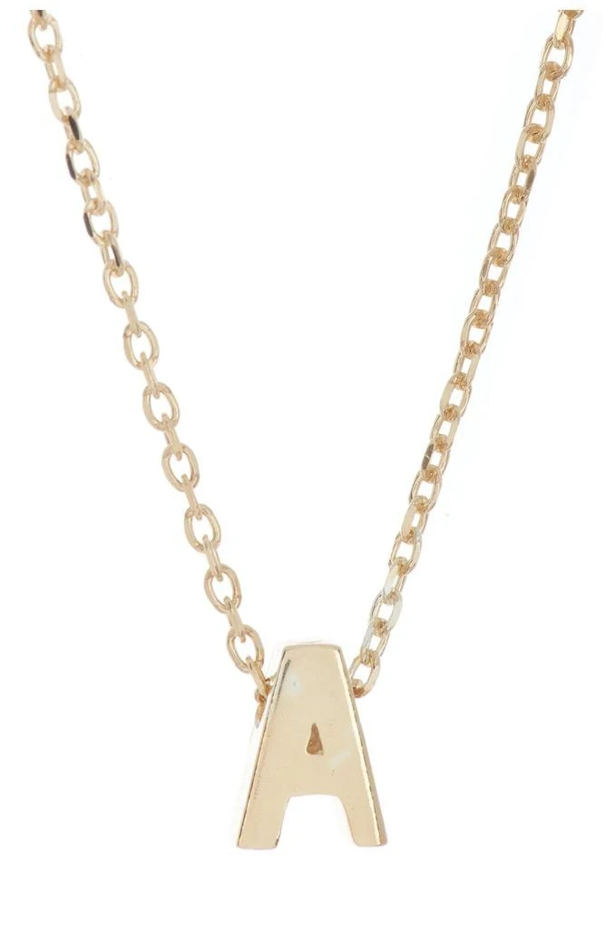 商品ADORNIA|14K Gold Plate Initial Necklace,价格¥150,第1张图片