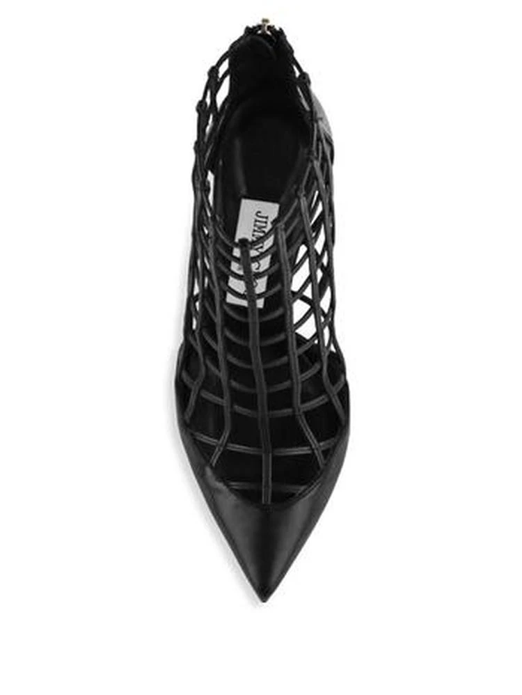 商品Jimmy Choo|Sheldon Leather Cage Heels,价格¥1952,第4张图片详细描述