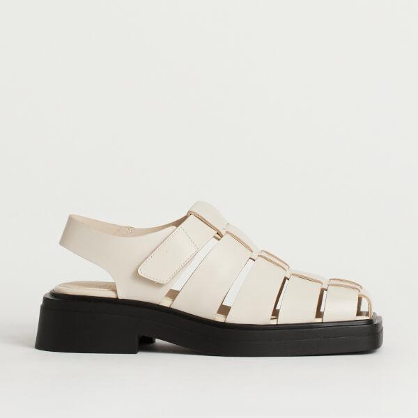 商品Vagabond|Vagabond Women's Eyra Leather Fisherman Sandals - Off White,价格¥732,第3张图片详细描述