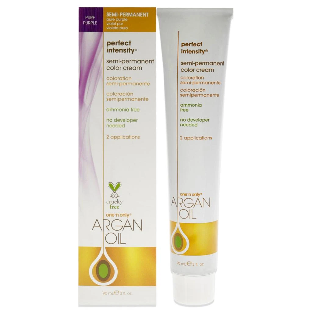 商品One n Only|Argan Oil Perfect Intensity Semi-Permanent Color Cream - Pure Purple by  for Unisex - 3 oz Hair Color,价格¥170,第1张图片