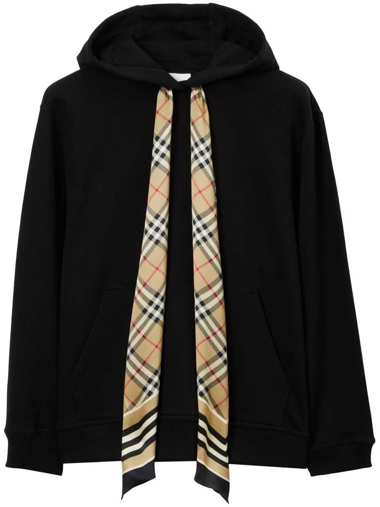 商品Burberry|Scarf detail oversized hoodie,价格¥6438,第1张图片